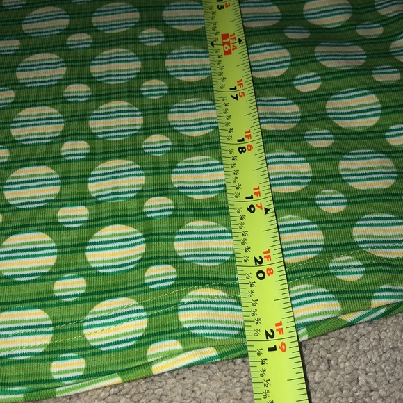 Liz Golf Sleeveless‎ Top Petite Small PS SP Green Dots Stripes - Picture 5 of 15